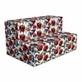 thumbnail image 1 of Botanical Foldable Mattress, Meadow Field Scene Flora, 74.8" x 39.4", Red and Purple, by Ambesonne, 1 of 6
