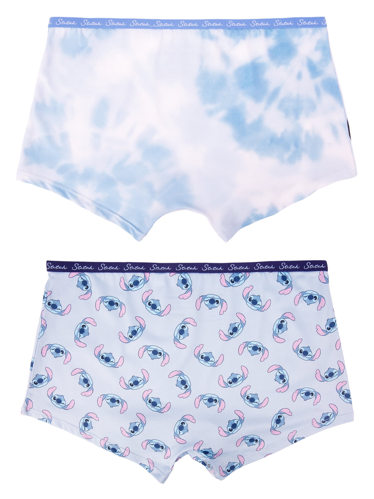 Disney's Stitch Woman's and Juniors Boyshort Underwear, 2-Pack, Size S-XL