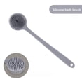 thumbnail image 5 of Long Handle Silicone Back Scrubber Brush with Double-Sided Soft Bristles for Exfoliation and Massage, 5 of 8