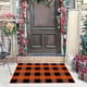 thumbnail image 5 of Alfombra de exterior 1 unidad felpudo a cuadros felpudo de entrada tejido a mano en poliéster para porche patio y entradas de casas de campo - Duradero lavable y con diseño de, 5 of 9