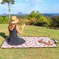 thumbnail image 5 of Yaoyar Outdoor Picnic Blanket 200*200cm Picnic Mat Extra Large Camping Blanket Beach Blanket Foldable Waterproof Sand Mat Hiking Travel Family Concerts, 5 of 6