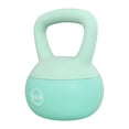 thumbnail image 1 of Fitvids Soft Kettlebell with Ergonomic Grip, Iron & Sand Filled, 25 Pounds, Green, 1 of 4
