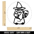 thumbnail image 2 of Gnome Wizard Sorcerer Mage Self-Inking Rubber Stamp for Stamping Ink Stamper Crafting Planners - 1 inch Medium - Lime Green Ink, 2 of 7
