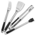 thumbnail image 2 of 4-Piece Stainless Steel BBQ Tool Utensil Set - Professional Grade Barbecue Accessories, 2 of 5