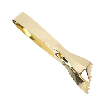 

Ice Tongs Rust Proof Stainless Steel Kitchen Tweezers Prevents Slipping For Bar For Ice Cubes For Biscuits Gold Plated