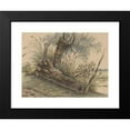 thumbnail image 2 of George Pieter Westenberg 18x14 Black Modern Framed Museum Art Print Titled - Tree Stump in the Riet (1801 - 1873), 2 of 5