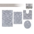 thumbnail image 6 of Home Weavers Elegance Bathroom Rugs Sets 4 Piece- Plush Bath Mat Set Quick-Dry Soft Microfiber Bathroom Mat with Rubber Backing, Absorbent Bathroom Rug Set, Washable Bath Rugs, Bath Mats, Grey, 6 of 9