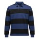 thumbnail image 5 of Ceisia Men's Contrast Wide-Stripe Polo Shirt | Stretchy Relaxed Long-Sleeve Casual Top Gift, 5 of 5