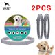 thumbnail image 2 of Collar de prevención de pulgas y garrapatas para mascotas, Collar antimosquitos, repelente de insectos, suministros para cachorros, hasta 8 meses, 2 piezas Fivean unisex, 2 of 2