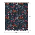 thumbnail image 5 of Pioneer Flower Floral Print Pattern Shower Curtain 72"x84" ,Bathroom Decorative Shower Curtains Set with 12 Hooks,Modern Waterproof Washable Shower Curtain, 5 of 6