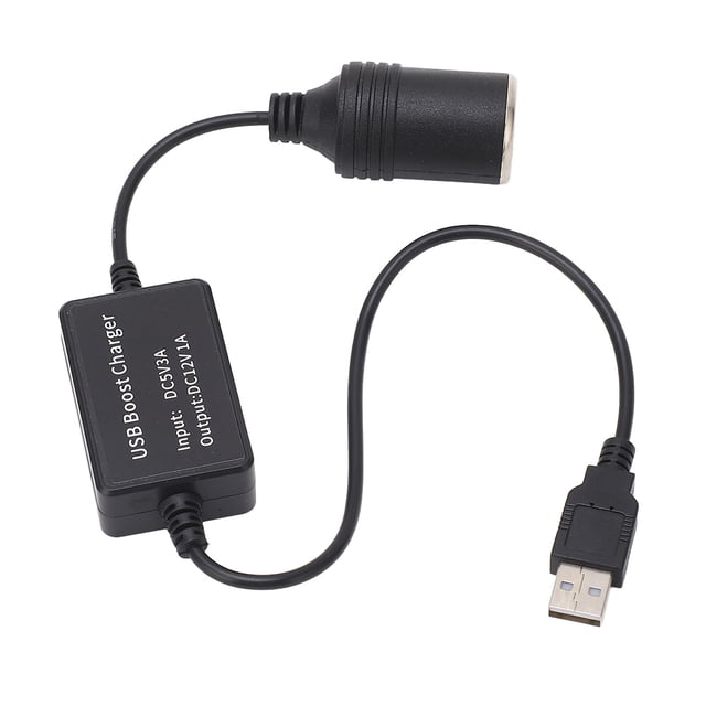 Dash Cam Power Cable, 12V Car Cigar Lighter Socket Adapter Power Cable Cord for Dash Cam GPS Car Led Light Strips Automotive Electronics
