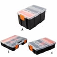 thumbnail image 2 of Wosthever Organizador portátil de tornillos con divisores ajustables para herramientas, organizador de tornillos, caja de almacenamiento para Almacenamiento y organización del hogar B, 2 of 6