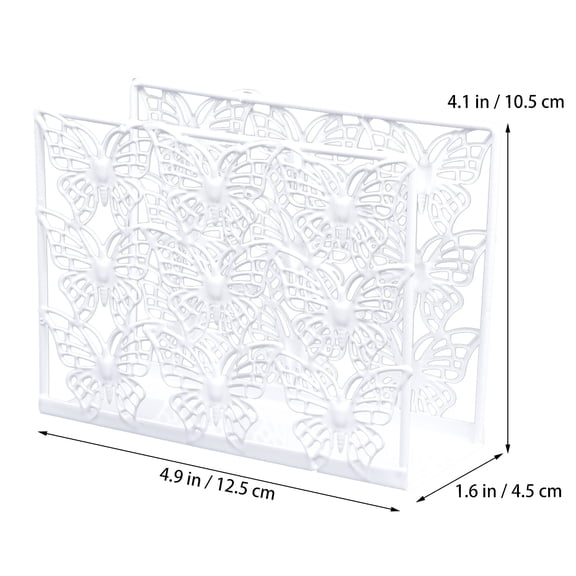 1PC Metal Creative Modern Tissue Holder Napkin Dispenser Napkin Holder Stand Cut-Out Durable Paper Towel Holder (Style D)