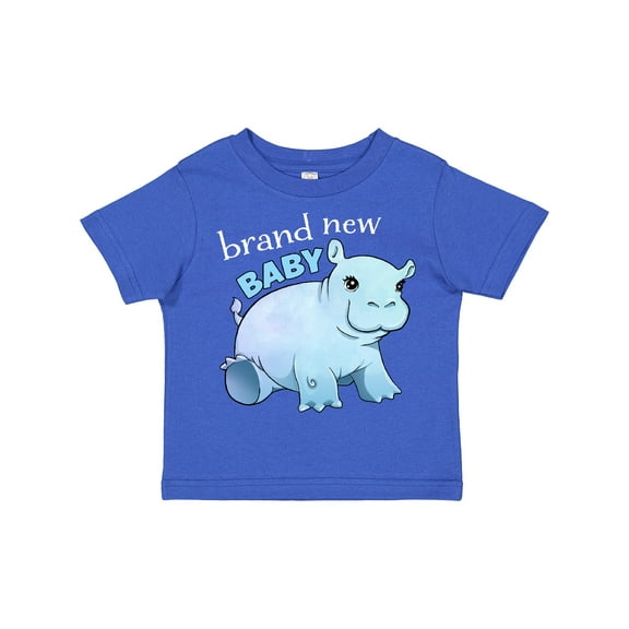 Inktastic Brand New Baby cute baby hippo Boys or Girls Toddler T-Shirt