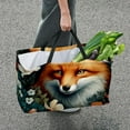 thumbnail image 7 of Fox Large Capacity Reusable Foldable Oxford Cloth Picnic Basket with Storage Bag, Storage Box, and Shopping Bag, 7 of 7