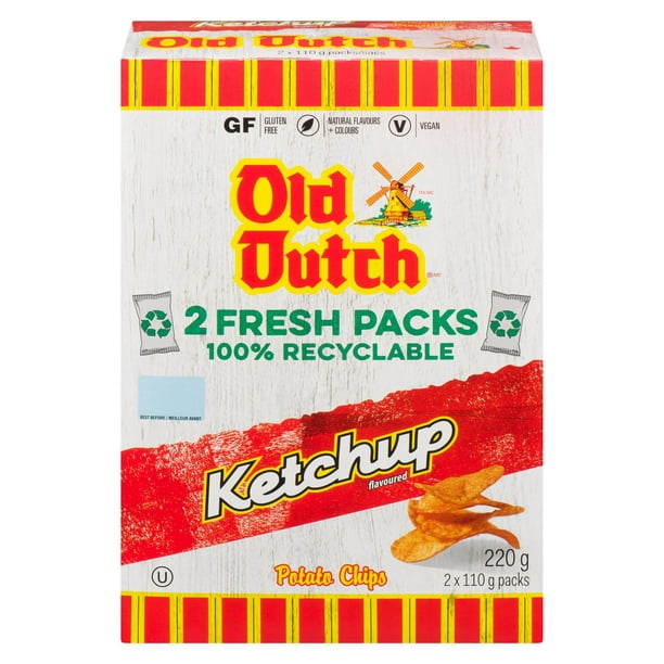 Croustilles en boîte Old Dutch à saveur de ketchup 220 g