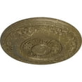 thumbnail image 3 of Ekena Millwork 25 7/8"OD x 2 1/4"P Nestor Ceiling Medallion (Fits Canopies up to 5"), Hand-Painted Mississippi Mud Crackle, 3 of 6