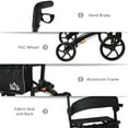 thumbnail image 5 of HOMCOM Folding Adjustable Aluminum Rollator Walker with 10'' Wheels Black, 5 of 9