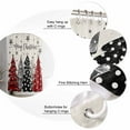 thumbnail image 6 of Red Black Christmas Tree Waterproof Fabric Shower Curtain, Xmas Tree Snowflake Rustic Shower Curtain for Bathroom Curtains Bathtubs Hotel Washable Shower Curtains with 12 Hooks Small 36x78in, 6 of 6
