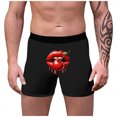 thumbnail image 3 of Wxolcjlv Mens Boxer Briefs Valentine's Day 3D Lip Graphic Trendy Breathable Personality Sexy Boxers Underwear Novelty Gift For Men, 3 of 4