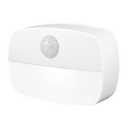 

BCLONG 2pcs LED Motion Sensor PIR Night Light Cordless Battery Powered Closet Stair Light White