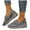 Grey, variant on Women's Wedge Platform Casual Dress Shoes Comfortable Non Slip Tennis Shoes Lightweight Slip On Sneakers Gray Size 9