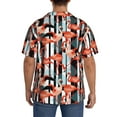 thumbnail image 3 of Pofeuu Cool Flamingo Print Mens Casual Short Sleeve Shirts Beach Summer Spread Collar Pocket Tops Men's Casual Short-sleeved Shirt-XX-Large, 3 of 5
