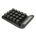 thumbnail image 4 of Calculadora de interruptor azul 20 teclas Apagado inteligente Calculadora mecánica desmontable antideslizante con pantalla LCD de 10 dígitos Negro, 4 of 8