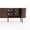 Walnut - Sliding Door, variant on Ktaxon Modern LED TV Stand with 2 Fluted Arched Doors, 63" Entertainment Center Media Gaming Console for 55/60/65" TVs with RGB Lighting, Washed Gray