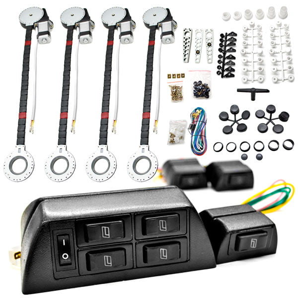 Biltek 4x Door Car Power Window + Keyless Door Unlock Kit Compatible with  Kia / Porsche Forte K900 Rio 924 918 Boxster GT 