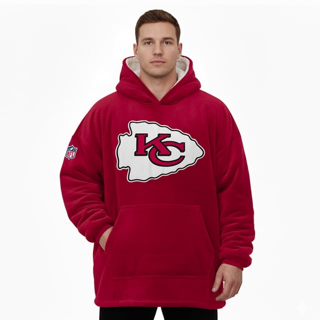 Poncho NFL unisex reversible Kansas City Chiefs 100% oficial