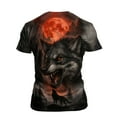 thumbnail image 2 of Rebaike Wolf T-shirt for Men Dark Forest Animal Graphic Tee Shirt, 2 of 7