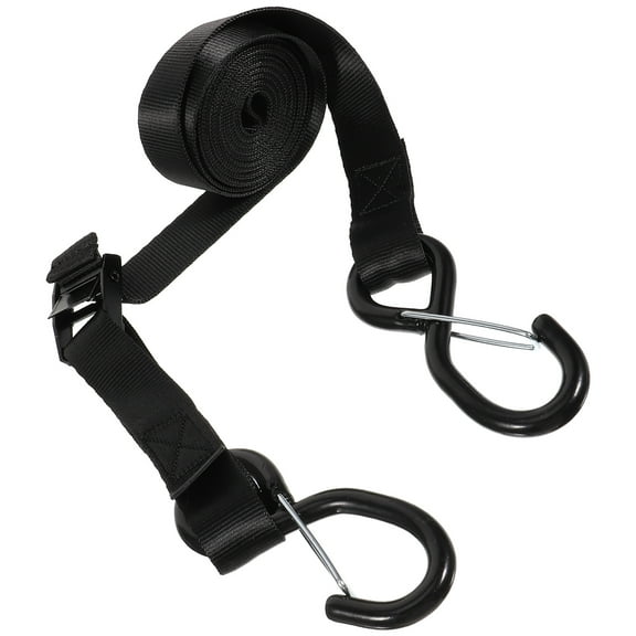 LULULION Motorcycle Luggage Tie Strap Black 1Set