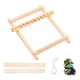 thumbnail image 2 of Kit de telar de madera, máquina de tejer con hilos, telar de tapicería portátil hecho a mano, manualidades DIY para tejer bufandas, sombreros y mantas, 2 of 9