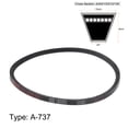 thumbnail image 2 of Uxcell A-737 V Belts Drive Belt 737mm Inner Girth EPDM for Power Transmission 2 Pack, 2 of 6