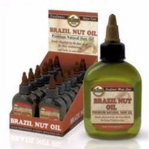 Difeel Premium Natural Deep Conditioning Hair Oil - Brazil Nut Oil 2.5 oz. (Pack of 6)
