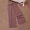 Wine, variant on Bzhegqhd Women Solid Color Elastic Waist Sports Casual Pants with Side Pockets