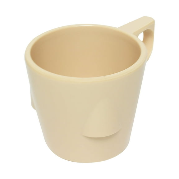 Excellante Milestone tan melamine dinnerware collection 7 oz, 3 1/4" stacking cup, comes in dozen