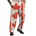 thumbnail image 1 of Pantalon Habillé Classique Décontracté pour Hommes, Confortable pour un Usage Quotidien, Polyvalent, Toutes Saisons, Design Érable Non Extensible, 1 of 3