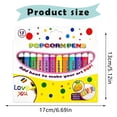 thumbnail image 4 of Popcorn Pens Puffy 12-Color Magic Markers Set - 3D Puffy Paint Drawing Pens for DIY Crafts, Heat-Expanding Bubble Art Supplies for Card Making, Journaling & Creative Play, Great Gift for Craft Lovers, 4 of 5