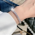 thumbnail image 3 of Pulsera para mujer con forma de corazón y brillantes incrustaciones de diamantes de imitación, resistente al agua, para uso informal, accesorio de muñeca, 3 of 8