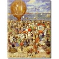 thumbnail image 1 of Ceramic Tile Mural-Maurice Prendergast People 19. 12.75" w x 17" h using (12) 4.25 x 4.25 ceramic tiles, 1 of 3