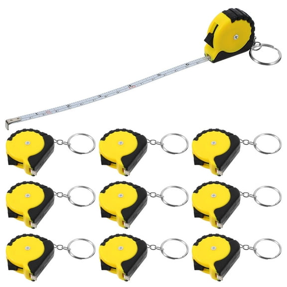 FRCOLOR 12pcs Tape Measure Pendant Mini Tape Measure Keychain Pocket Tape Measure Retractable Tape Measure