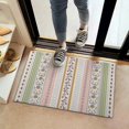 thumbnail image 2 of Bohemian Retro Floral Non-Slip Entryway Door Mat,Boho Indoor Decor Durable Low Plush Door Mat,Washable Welcome Rug for Patio Hallway Home Decor 16x24 Inches, 2 of 7