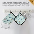 thumbnail image 4 of Yayeee Oven Mitts and Pot Holder Set of 2 Heat Resistant Kitchen Gloves Baking Hot Pad, Ice Hockey, 4 of 5