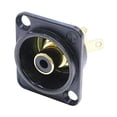 thumbnail image 2 of Neutrik NF2D-B-0 RCA Support de Panneau Noir avec Rondelle d'Isolation Noire, 2 of 3