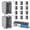 80, variant on OHLECTRIC 1-Gang New Work Outlet Box, 23 Cubic Inch (80-PACK) Single Gang PVC Electrical Box Captive Nail Mounting, Non-Metallic PPO/PVC Plastic Construction Boxes GFCI Outlets Dimmers, UL/ETL Listed