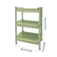 thumbnail image 4 of Sentmoon Organizer Cart Cart Organizer Three Layer Bathroom Rack Kitchen Rack Multi Layer Storage Rack Desktop Storage Rack Suitable for Bathroom Kitchen Living Room, 4 of 7
