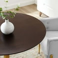 thumbnail image 6 of Modway Verne 40" Dining Table in Gold Cherry Walnut, 6 of 6
