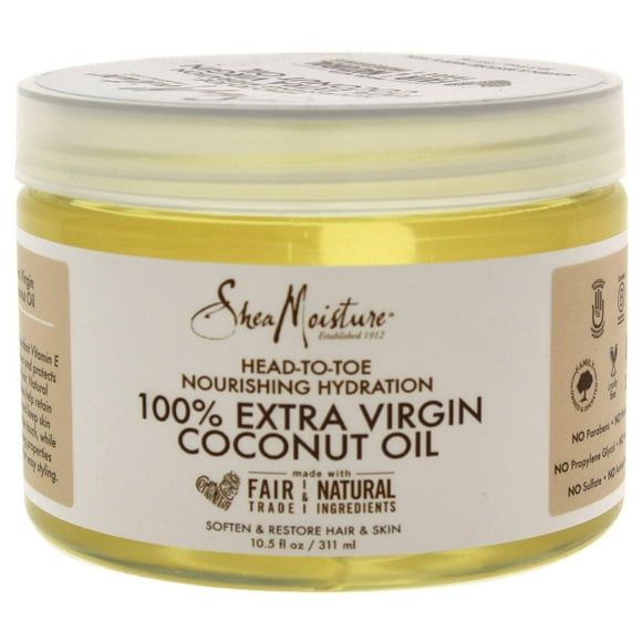 Aceite de Coco Virgen Extra 100% Shea Moisture Hidratación Nutritiva de Pies a Cabeza
